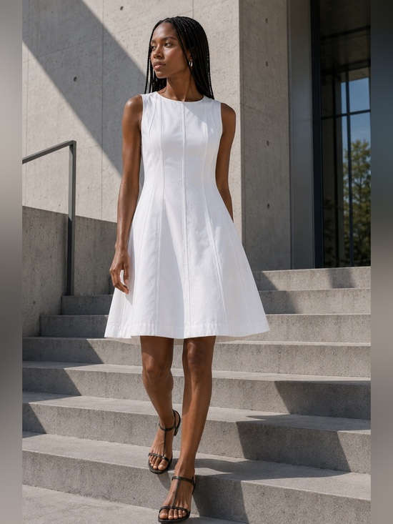 Madewell Dresses & Skirts - Madewell White Rylee A-Line Mini Dress Cotton Poplin NWT 2 #2735